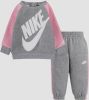 Nike oversized futura crew joggingpak grijs/roze kinderen online kopen