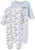 NAME IT BABY boxpak NBMNIGHTSUIT set van 2 wit/lichtblauw online kopen