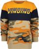 Vingino hoodie Nixed met camouflageprint oranje/lichtbruin/donkerblauw online kopen
