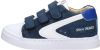 Shoesme SH22S015 B leren sneakers blauw/wit online kopen