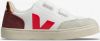 Veja Small-V-12-Velcro Sneaker Kind Wit/Donkerblauw online kopen