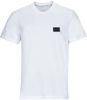 Calvin klein T shirt met ronde hals, shrunken badge op de borst online kopen