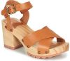 Kickers Sandalen in leer Kick Wise met hak in hout online kopen