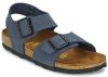 Birkenstock New York Junior Birko Flor BC Narrow Junior Sandaal Marineblauw online kopen