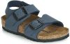 Birkenstock New York Junior Birko Flor BC Narrow Junior Sandaal Marineblauw online kopen