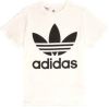 Adidas Trefoil Tee basisschool T Shirts White Katoen Canvas online kopen