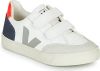 Veja Small-V-12-Velcro Sneaker Kind Wit/Donkerblauw online kopen