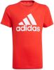 Adidas T shirt Essentials Big Logo Rood/Wit Kinderen online kopen