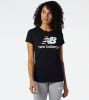 New Balance T shirts NB Essentials Stacked Logo Tee Zwart online kopen