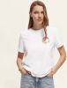 Scotch & Soda Witte T shirt Cotton In Conversion Regular Fit T shirt online kopen
