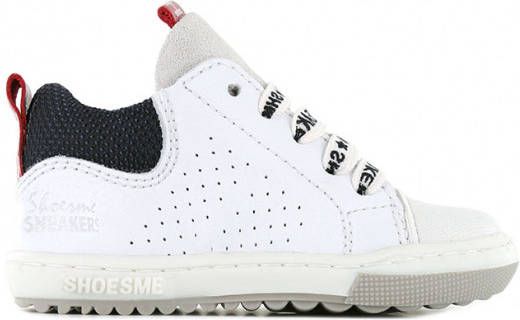 Shoesme EF22S012 B leren sneakers wit/donkerblauw online kopen