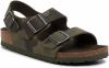 Birkenstock Sandalen Milano Kids narrow Birko Flor Nubuck Groen online kopen