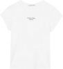 Calvin Klein Shirt met ronde hals STACKED LOGO TIGHT TEE met jeans logo opschrift online kopen