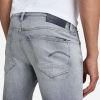 G-Star G Star RAW 3301 slim fit jeans short sun faded glacier grey online kopen