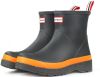 Hunter Play Short Speckle Sole Wellington Boots Regenlaarzen Donkerblauw/Oranje online kopen