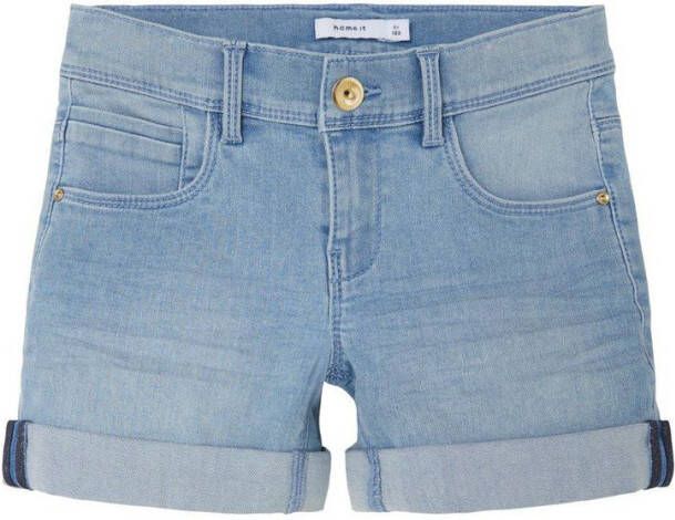 NAME IT KIDS slim fit jeans short NKFSALLI light denim online kopen