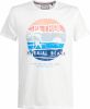 Petrol Industries T shirt met printopdruk wit/blauw/oranje online kopen