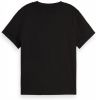 Scotch & Soda 166215 0008 scotch en soda relaxed fit organic cotton t shirt with artwork black online kopen