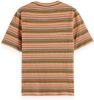 Scotch & Soda Stripe textured slim fit t shirt jersey multi stri online kopen