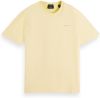 Scotch and Soda T shirts Classic crewneck tee in organic cotton Beige online kopen