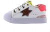 Shoesme SH22S010 C leren sneakers met dierenprint wit/multi online kopen