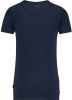 Vingino ! Jongens Shirt Korte Mouw Maat 116 Donkerblauw Katoen/elasthan online kopen
