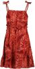 Vingino x Senna Bellod jurk Pina met all over print en volant rood online kopen