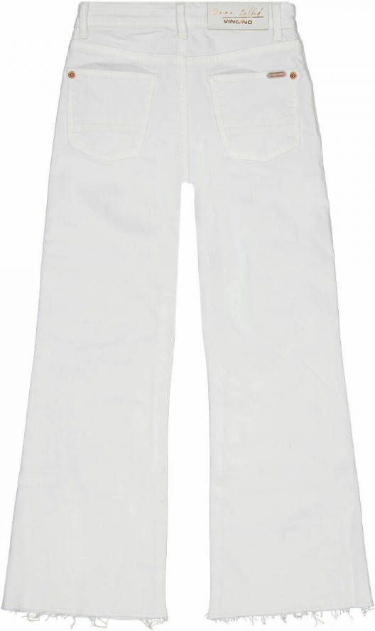 Vingino x Senna Bellod loose fit jeans Cato damage white denim online kopen