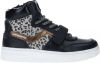 Vingino Senne Mid Velcro hoge leren sneakers met panterprint zwart/multi online kopen