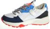 Vingino Gio chunky leren sneakers blauw/geel online kopen