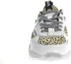 Vingino Mandy II leren sneakers met dierenprint wit/zwart online kopen