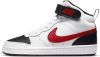 Nike court borough mid 2 sneakers wit/rood kinderen online kopen