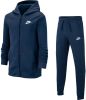 Nike Sportswear Fleece Trainingspak Junior Midnight Navy/Midnight Navy/Midnight Navy/White/White Kind online kopen