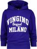 Vingino Essentials hoodie met logo kobaltblauw/wit online kopen