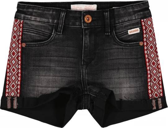 Vingino x Senna Bellod jeans short Dyante met zijstreep dark grey vintage online kopen