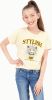 VINGINO ! Meisjes Shirt Korte Mouw -- Beige Katoen online kopen