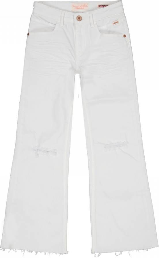 Vingino x Senna Bellod loose fit jeans Cato damage white denim online kopen