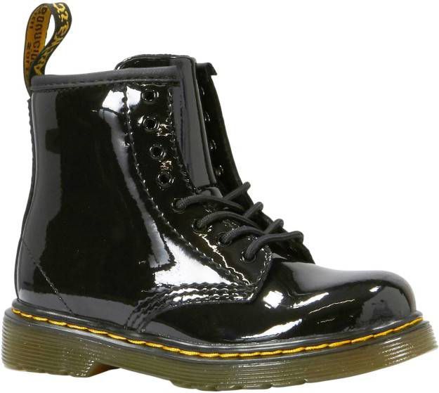 Dr Martens Dr Martens 1460 T biker boot van leer met lak finish - Bambooz.nl