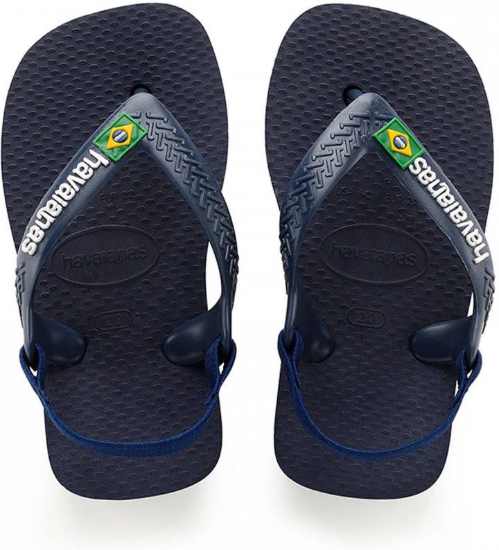 Havaianas-Slippers-Baby Flipflops Brasil Logo-Blauw online kopen