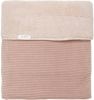 Koeka baby wiegdeken teddy Vik 75x100 cm grey pink online kopen