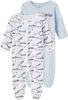 NAME IT BABY boxpak NBMNIGHTSUIT set van 2 wit/lichtblauw online kopen
