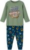 NAME IT KIDS pyjama NKMNIGHTSET met all over print groen/blauw online kopen