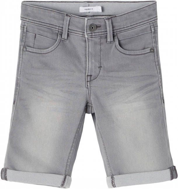 Name it Shorts Boys Silas Slim Denim L Shorts 2272 Tx Grijs online kopen