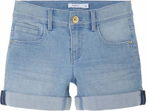 NAME IT KIDS slim fit jeans short NKFSALLI light denim online kopen