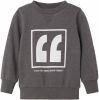 NAME IT MINI sweater NMMVALON met printopdruk donkergrijs online kopen