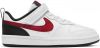 Nike court borough low 2 sneakers wit/rood kinderen online kopen