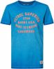 Petrol Industries T shirt met tekst aqua blauw online kopen
