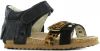 Shoesme BI20S076 F leren sandalen met panterprint zwart online kopen