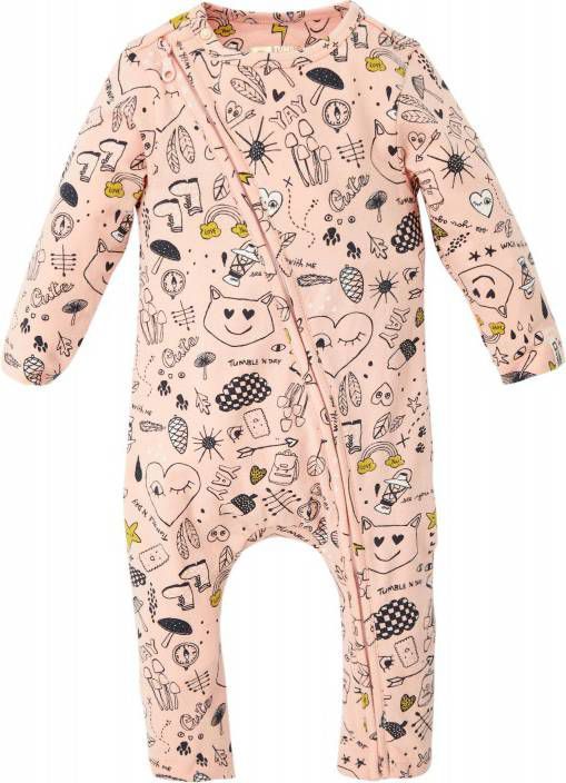 Tumble n Dry Lo baby boxpak Jon met biologisch katoen roze zwart geel Bambooz