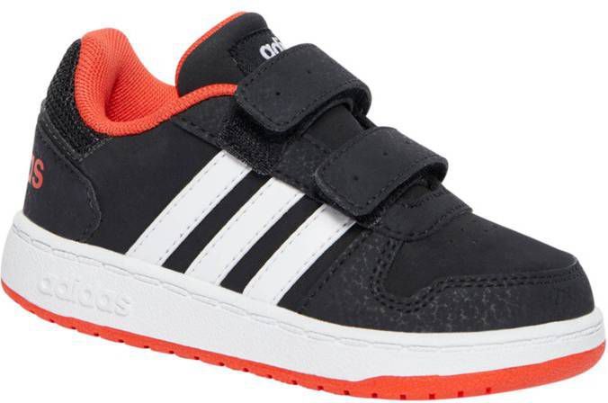 Adidas Hoops 2.0 sneakers zwart/rood - Bambooz.nl
